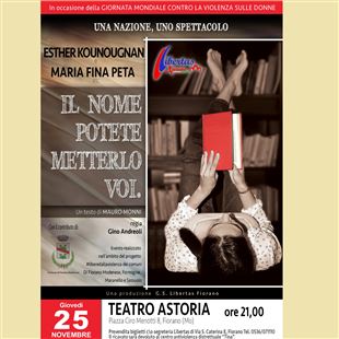 Il nome potete metterlo voi: lo spettacolo a favore del Centro Antiviolenza Distrettuale