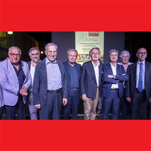 Montezemolo e Forghieri in piazza Menotti per una serata di ricordi Ferrari