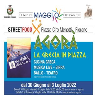Sempre Maggio Fioranese: in piazza per lo street food dal Peloponneso