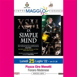 Gli Ex Simple Minds sul palco di piazza Ciro Menotti 