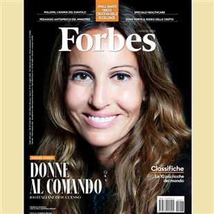 Federica Minozzi protagonista in copertina del numero di luglio di Forbes Italia