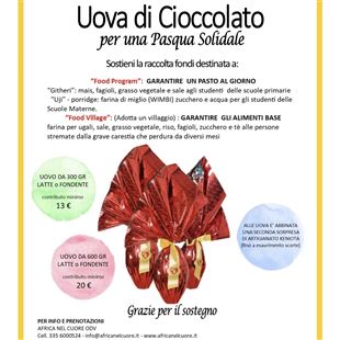 Africa nel Cuore, vendita di uova di cioccolato per Rumuruti
