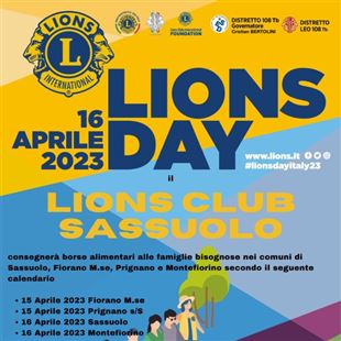 Lions Day: consegna di 170 borse alimentari sul territorio