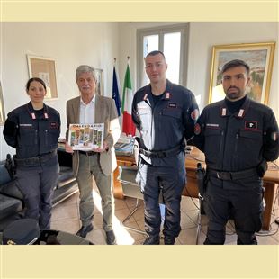 Il sindaco Tosi incontra il maresciallo Luigi Ragozzino