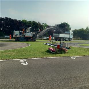 Nuovo manto stradale e segnaletica per il mini autodromo Jody Scheckter a Spezzano