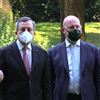 Il premier Draghi e il presidente della Regione Bonaccini
